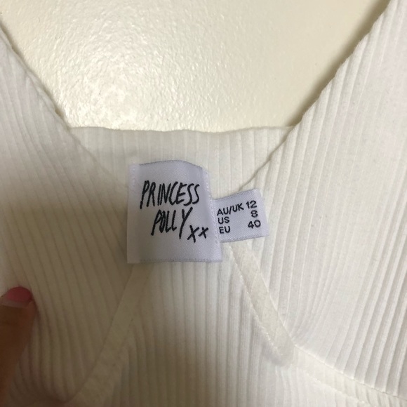 WHITE Clove Tie Up Bodysuit - Picture 5 of 9